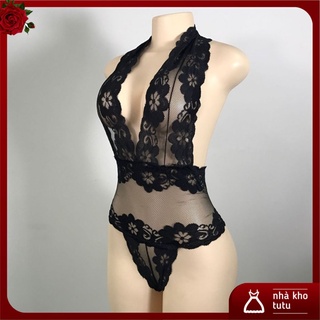 L001 Bộ đồ lót ren liền thân bodysuit sexy
