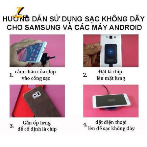 Miếng dán sạc không dây Qi cho Android cổng Micro