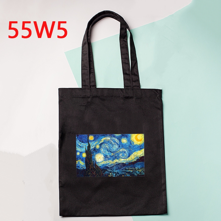 Van gogh Túi Vải canvas Đeo Vai Thời Trang harajuku Sành Điệu