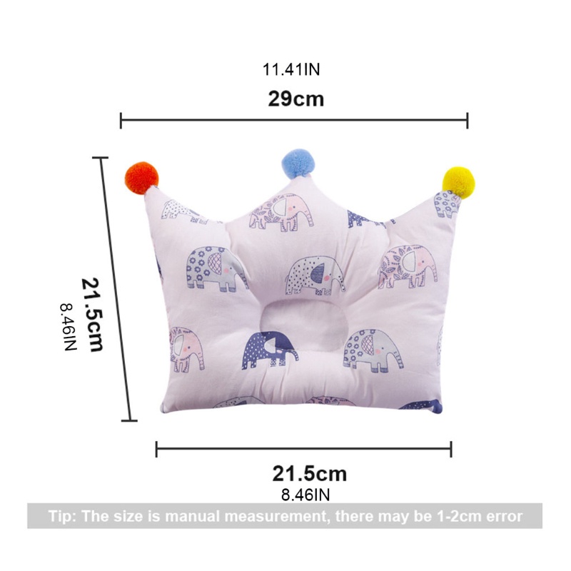 Gối Ngủ Chống Bẹp Đầu Họa Tiết Hoạt Hình Dễ Thương Cho Bé