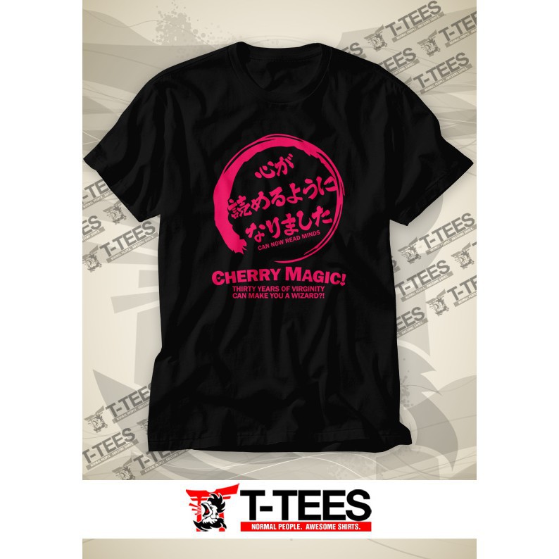 Mẫu áo thun in Cherry Magic! Thirty Years of Virginity Can Make You a Wizard?! - Can Now Read Minds độc đẹp giá rẻ