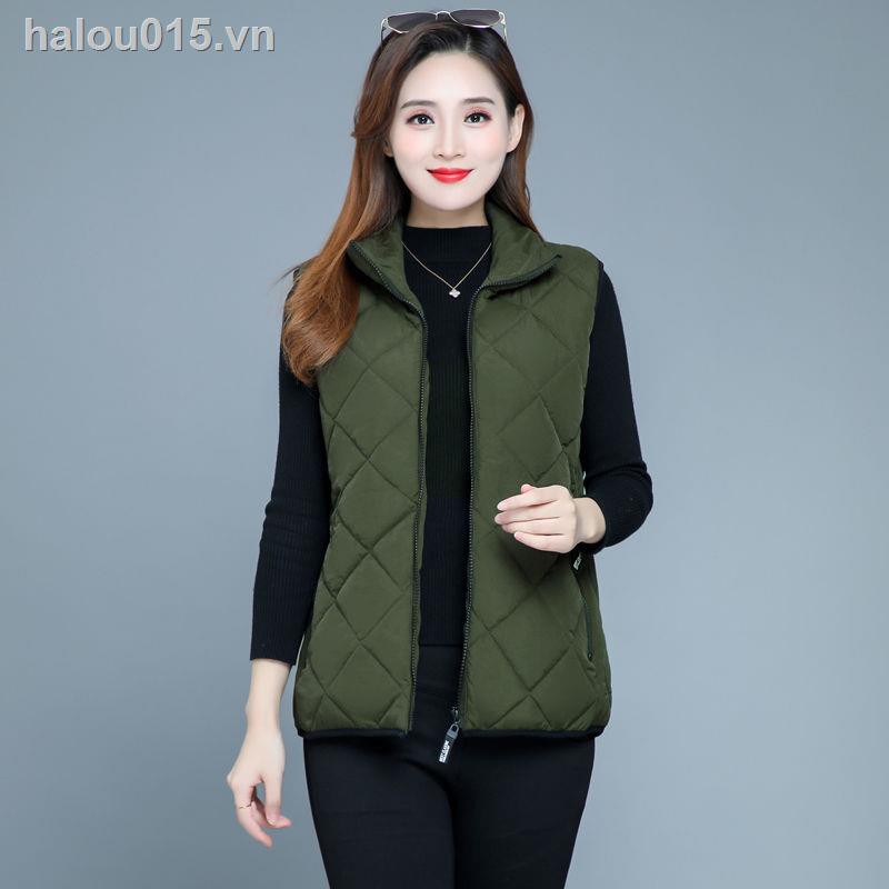 Áo Khoác Kiểu Gi-Lê Thiết Kế Trẻ Trung Hợp Thời Trang Thu Đông Cho Phụ Nữ Trung Niên