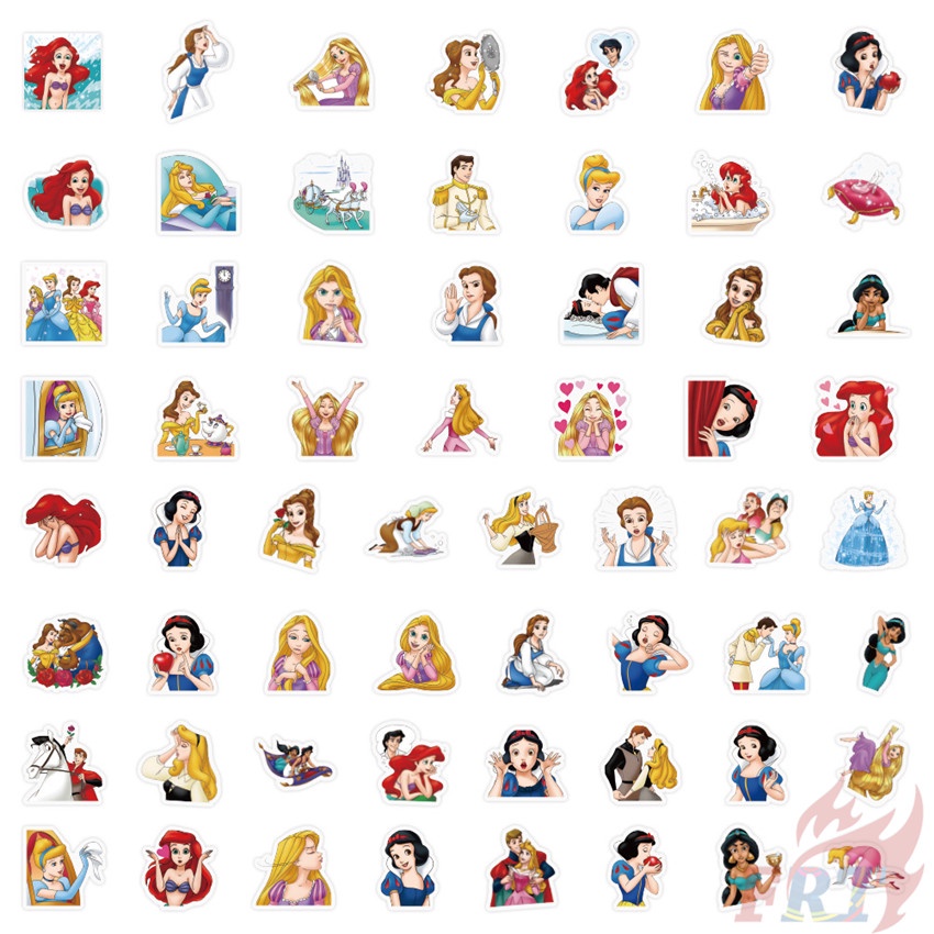 56 Cái / Bộ ☆ Hình Dán Công Chúa Disney Phối ☆ Sticker Dán Tường Chống Thấm Nước Thời Trang