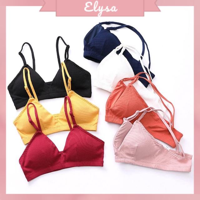 Áo Bra Cotton Tăm 2 Dây Siêu Mềm (901)