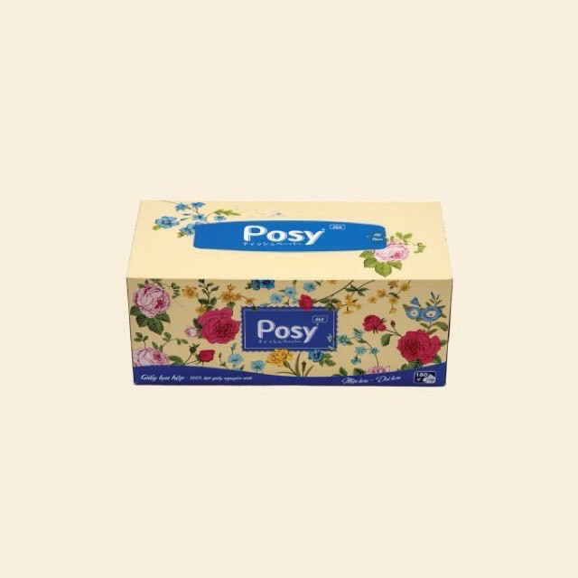 KHĂN GIẤY POSY HỘP HOA RÚT 180 TỜ X 2 LỚP