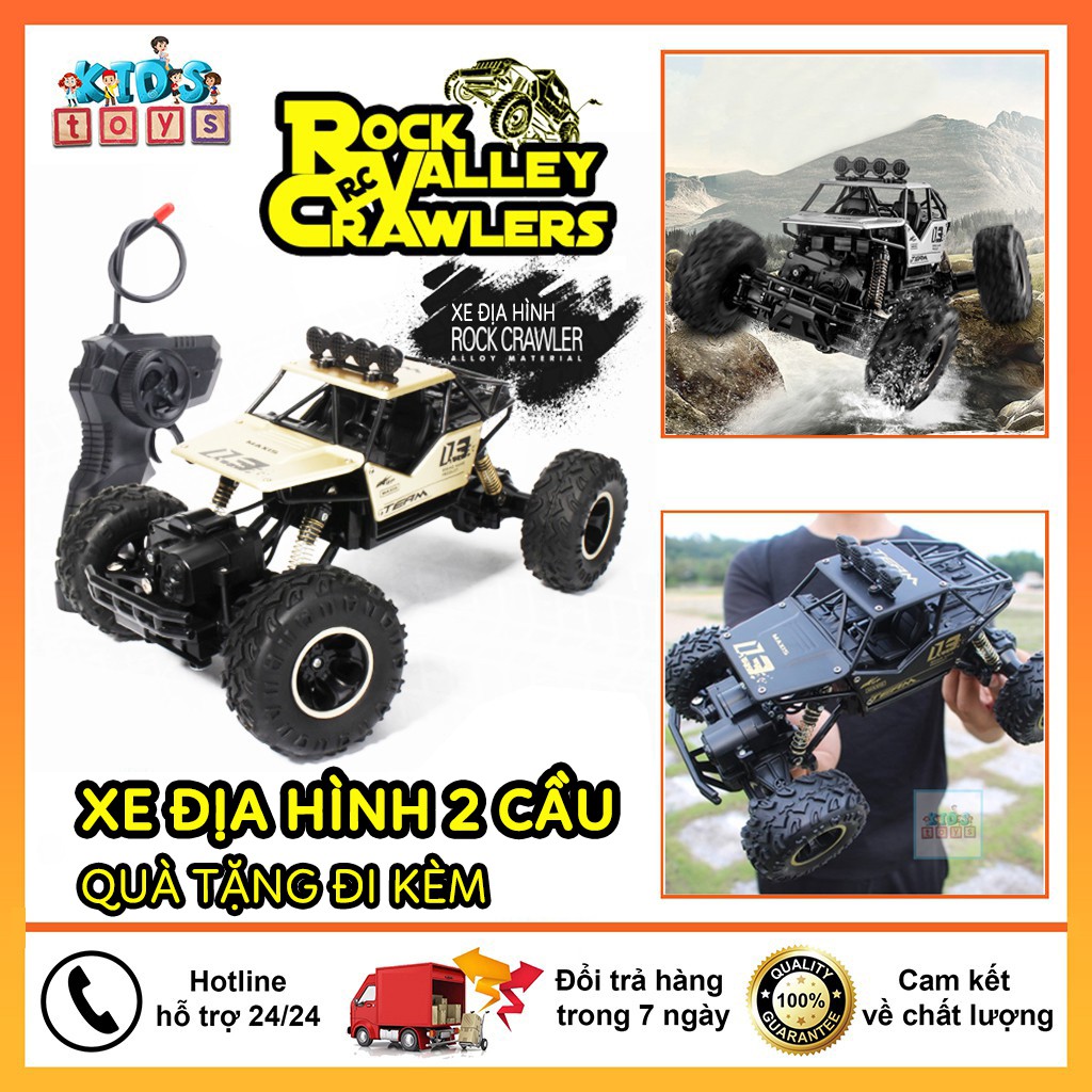 Xe Điều Khiển Từ Xa Rock Crawler 2 Cầu, Độ Bên Cao, Chống Va Đạp, Không Rò Rỉ.