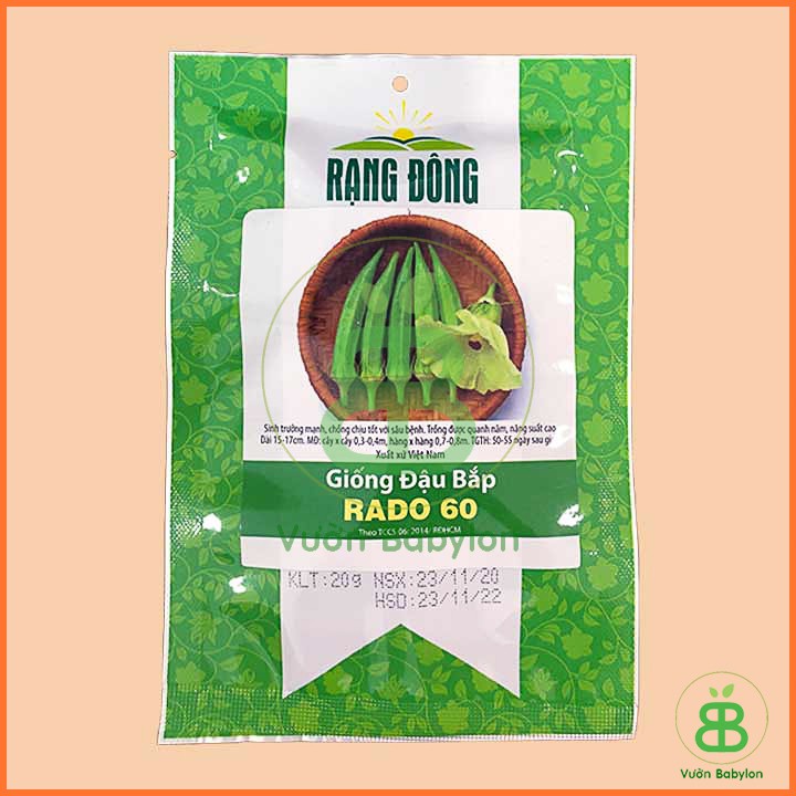 Hạt Giống Đậu Bắp Xanh 20Gr