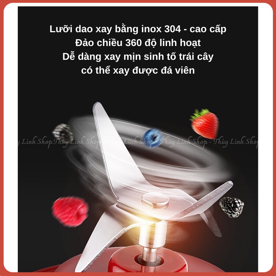 MÁY XAY SINH TỐ GELIGAO - XAY ĐƯỢC ĐÁ - MÁY XAY CẦM TAY MINI SẠC PIN CHÍNH HÃNG - BH 1 NĂM