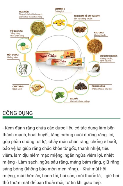 Kem đánh răng NGỌC CHÂU