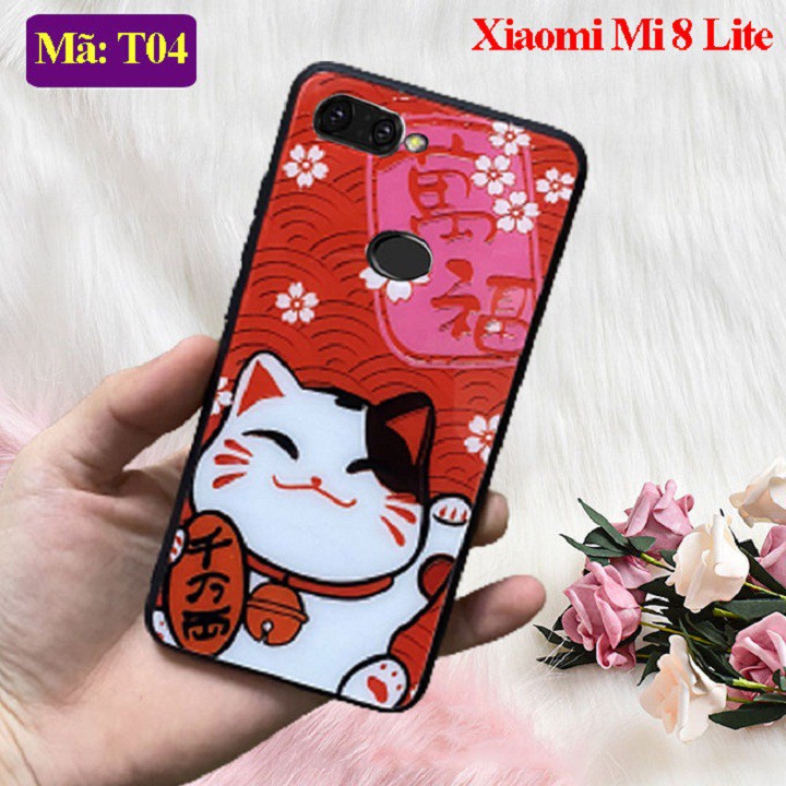 [Freeship] Ốp Lưng Xiaomi Mi 8 Lite - Ốp điện thoại Xiaomi mi8 lite mặt lưng in hoa 3D sang trọng, vỏ case đẹp