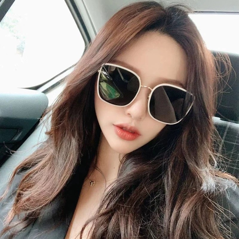 Kính Mát Phân Cực Chống Tia Cực Tím Gọng Lớn Thời Trang Hàn Quốc Cho Nữ