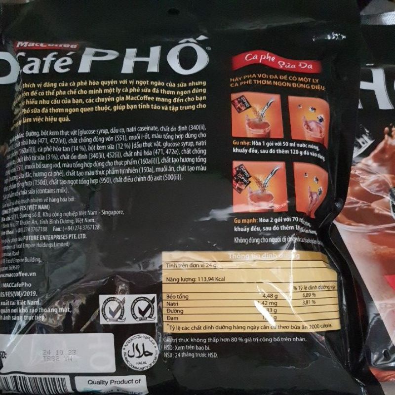 CAFE PHỐ SỮA ĐÁ 720G.DATE LUÔN MỚI