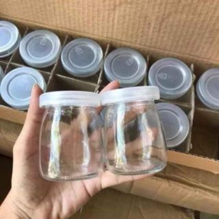Bộ 12 cốc sữa chua thủy tinh