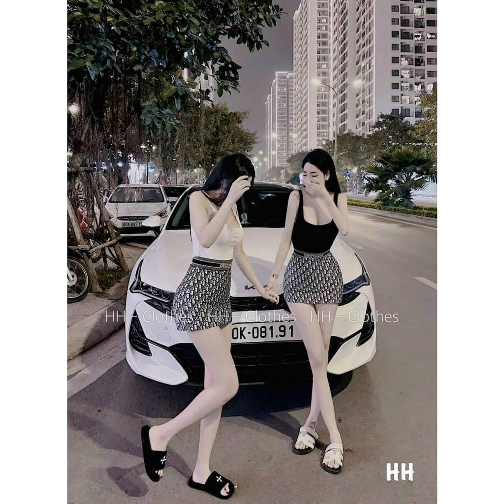 Sét bộ đồ nữ áo borip sang chảnh mix chân váy ôm dáng ( có lót, kèm dây ) cực xinh 2 màu đi chơi cá tính