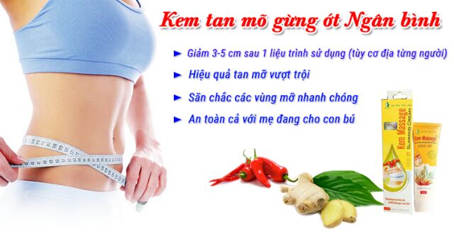 KEM TAN MỠ GỪNG ỚT GIA TRUYỀN NGÂN BÌNH 145g