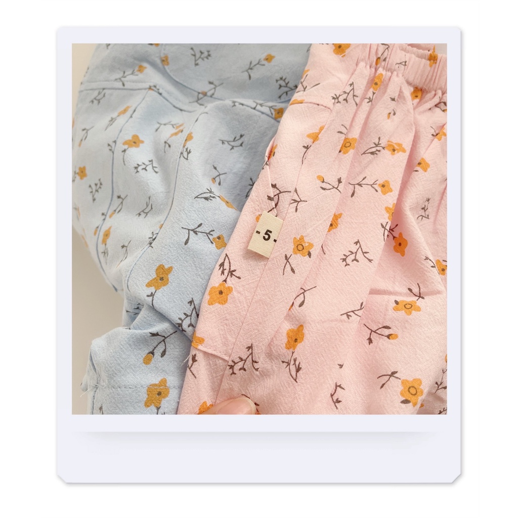 Sét áo+ quần yếm hoa nhí cho bé gái 8-20Kg