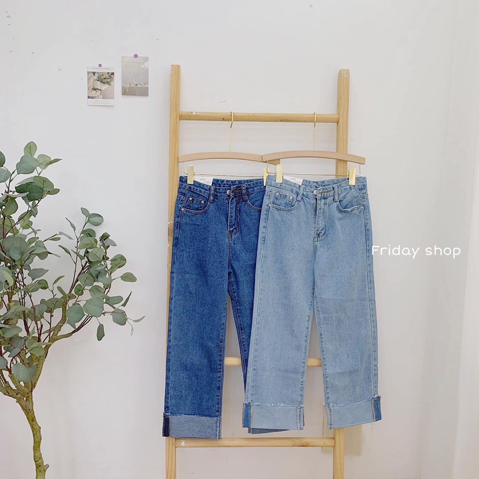 Quần Jean nữ ống rộng - Hàng cao cấp xuất khẩu Việt Nam