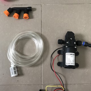 Bộ máy bơm mini dùng để tưới lan, phun thuốc