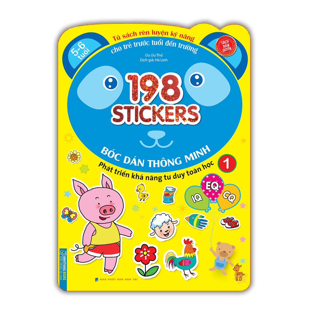 Sách - 198 sticker (q1) tư duy toán học IQ EQ CQ (5-6 tuổi)