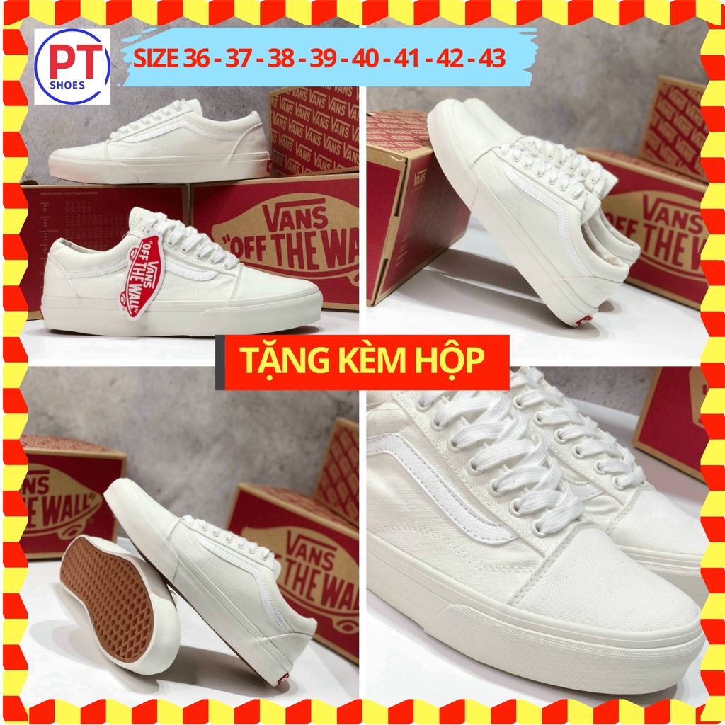 🛑FULLBOX🛑 Giày TRẮNG NAM NỮ sneaker PT961 Tập gym thời trang FORM SIÊU NHẸ đi ÊM CHÂN🍀TRÙM GIÀY PT🍀