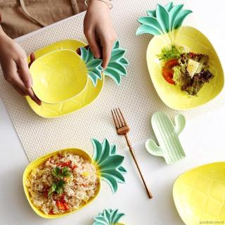 Dĩa nhựa đựng trái cây thiết kế hình quả dứa