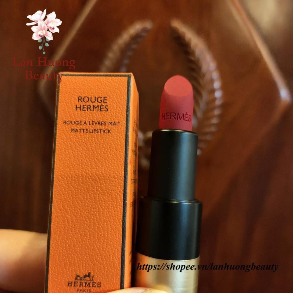 Son Môi Hermes Rouge À Levres Mat Matte Lipstick bản mini Siêu đẹp, Chất lượng cao