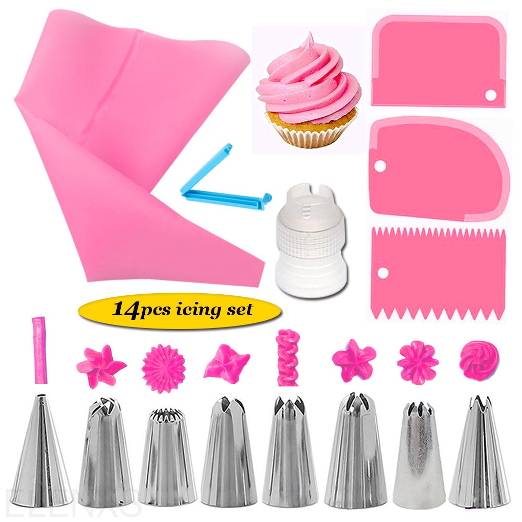 Bộ 14 đuôi bắt bông kem màu sắc ngẫu nhiên