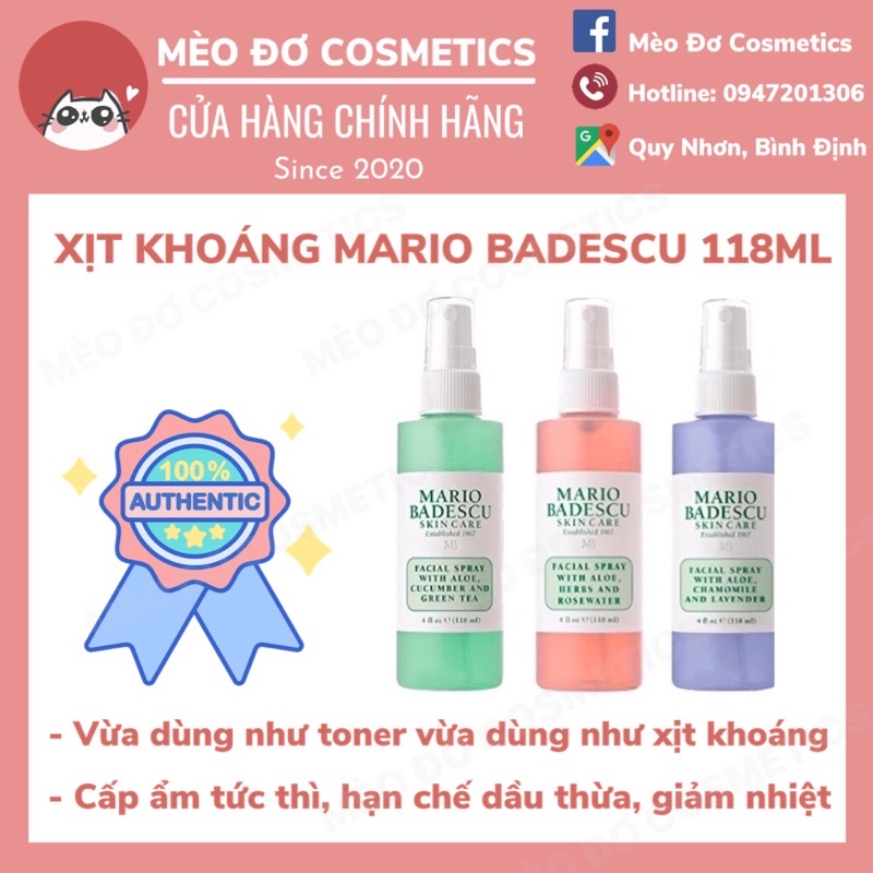 Xịt khoáng Mario Badescu 118ml