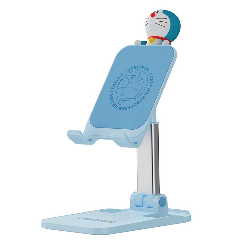 Giá Đỡ Điện Thoại Máy Tính Bảng Bằng Hợp Kim Nhôm Hình Doraemon Có Thể Gấp Gọn Đa Năng giá đỡ điện thoại để bàn Giá đỡ điện thoại gấp di động có thể được nâng lên và hạ xuống