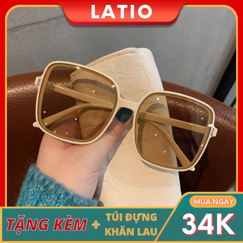 Kính mát nữ LATIO kính mát thời trang cao cấp với thiết kế kiểu dáng Basic nhiều màu sắc cá tính - KM22