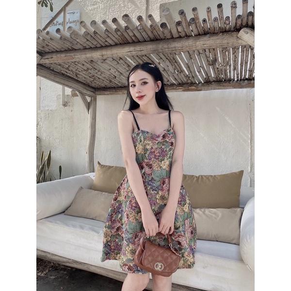 SET BỐ HOA KÈM ÁO size S/M - Pinkger Clothing