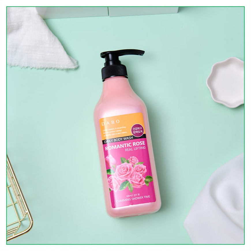 Sữa tắm chống lão hóa da cao cấp DABO Romantic Rose 750ml