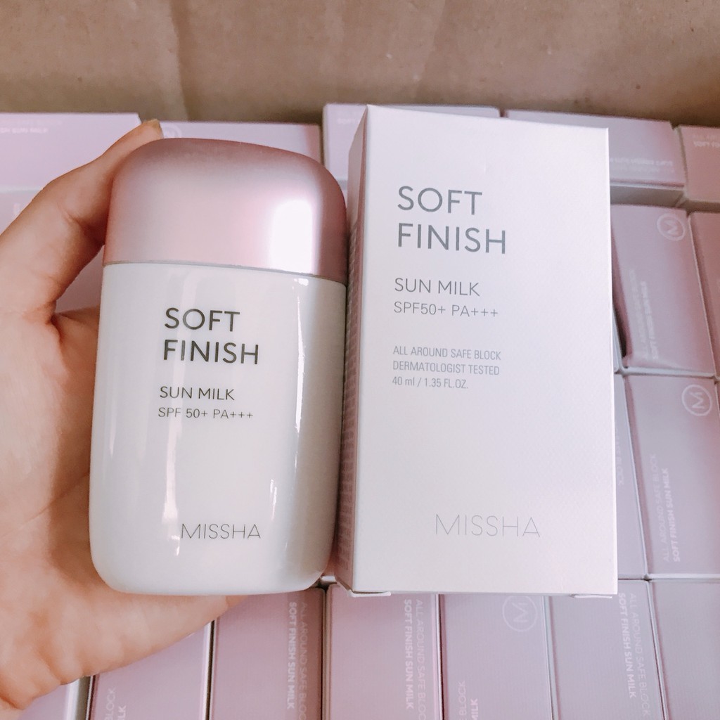 Kem chống nắng Missha Soft Finish Sun Milk SPF50+/PA+++ NEW ARRIVAL 2018 | BigBuy360 - bigbuy360.vn