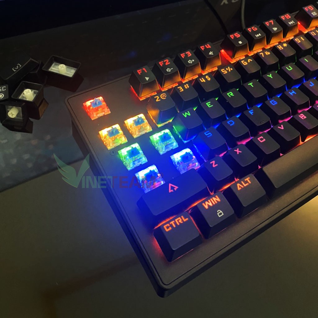 Bàn Phím Cơ Gaming Phím ZIYOULANG K2 87 Phím | Blue Switch Mechanical | Led Rainbow Nhiều Chế Độ -dc4371