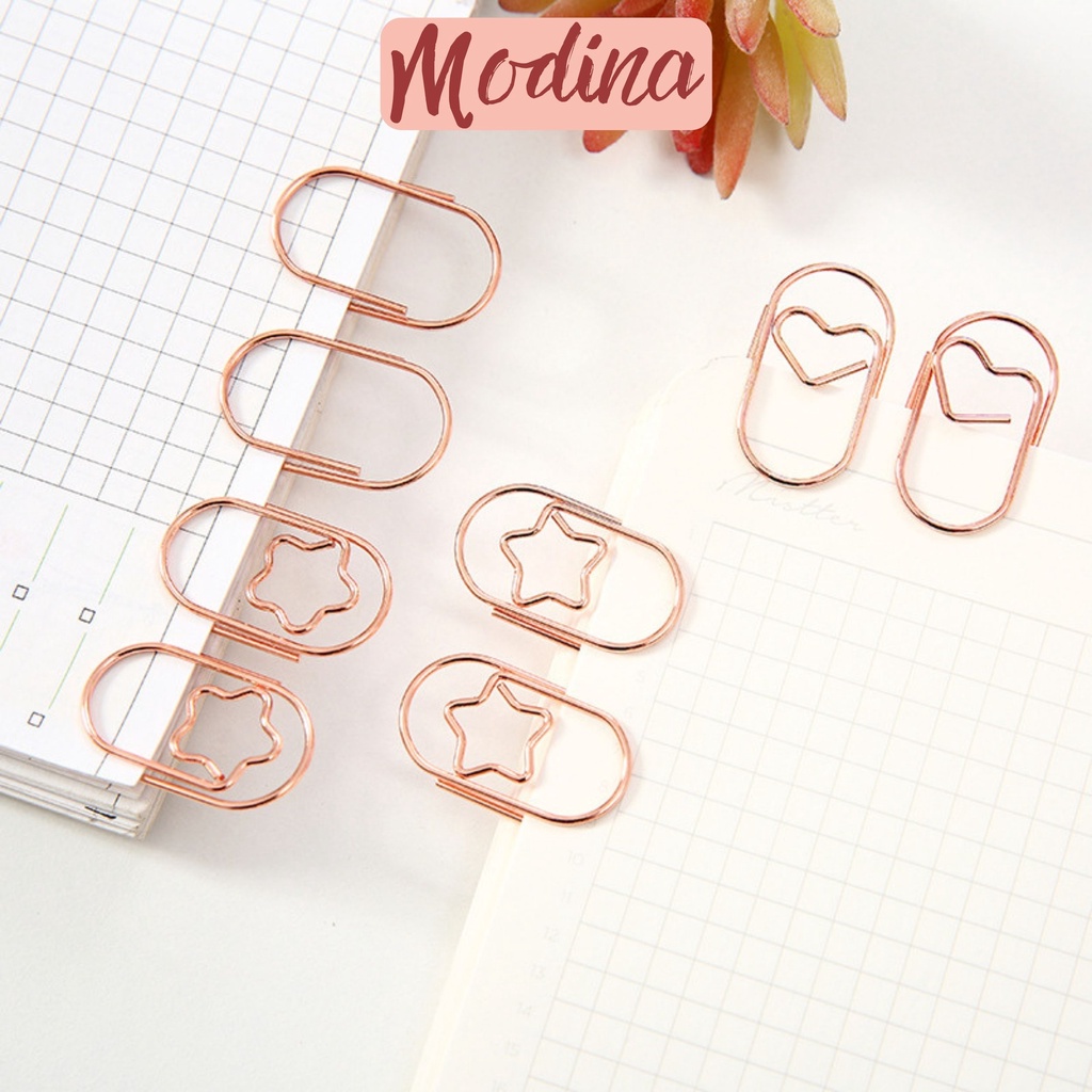 Kẹp giấy kim loại họa tiết dễ thương, kẹp giấy mini size 3cm