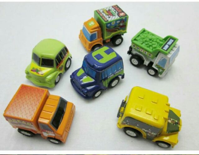 Set 6 xe oto 🚗 chạy đà cho bé