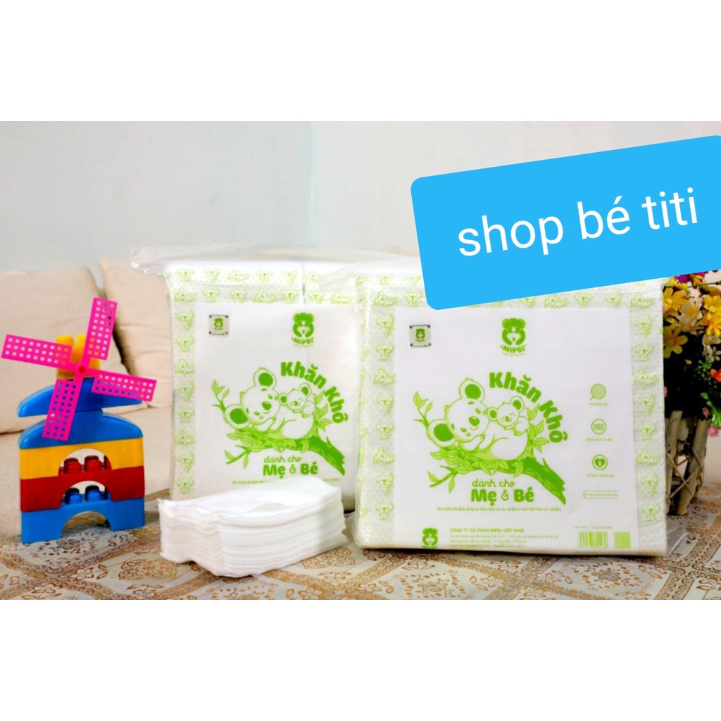 Khăn khô đa năng MIPBI 600gr cao cấp an toàn cho bé Khăn vải khô đa năng Mon' Love 600gr - Shop Bé TiTi