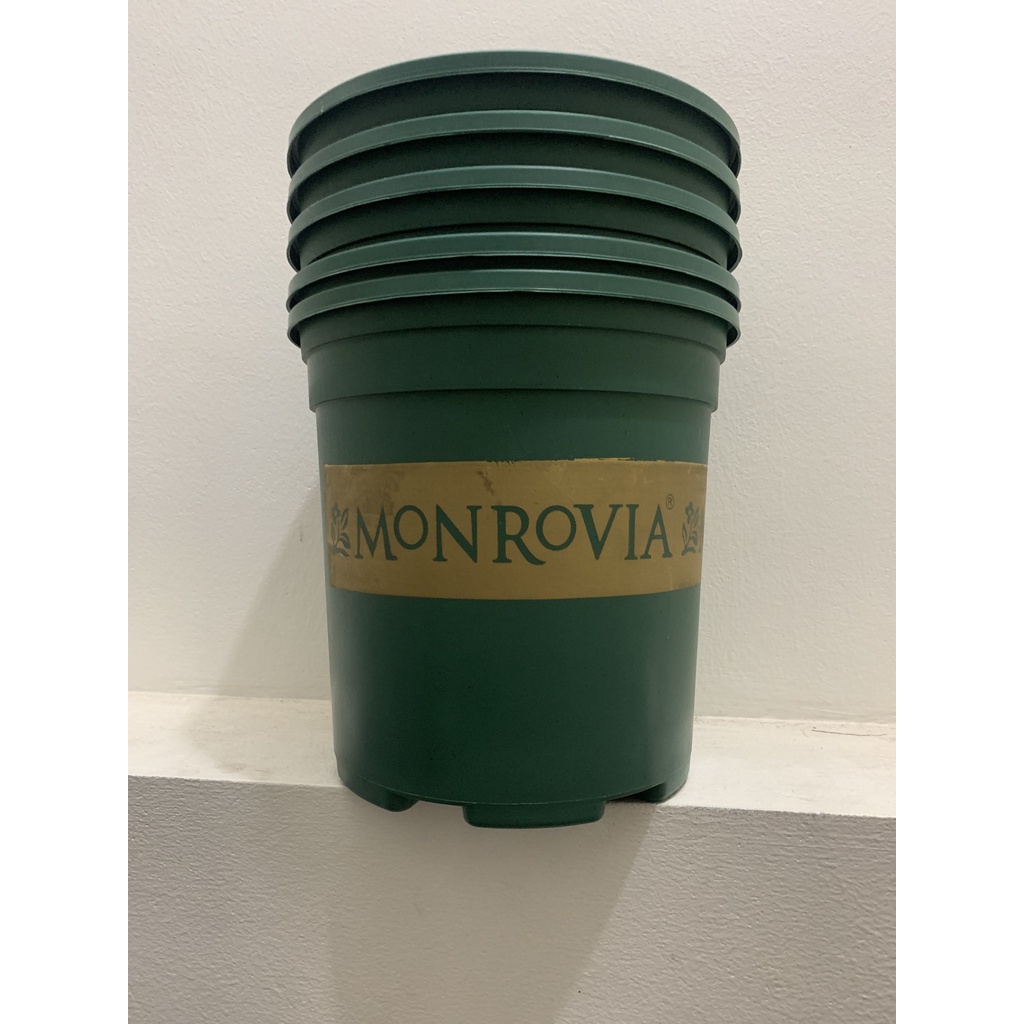 Chậu trồng hoa cây cây cảnh Monrovia 1.5Gal màu đen trồng cây văn phòng để bàn