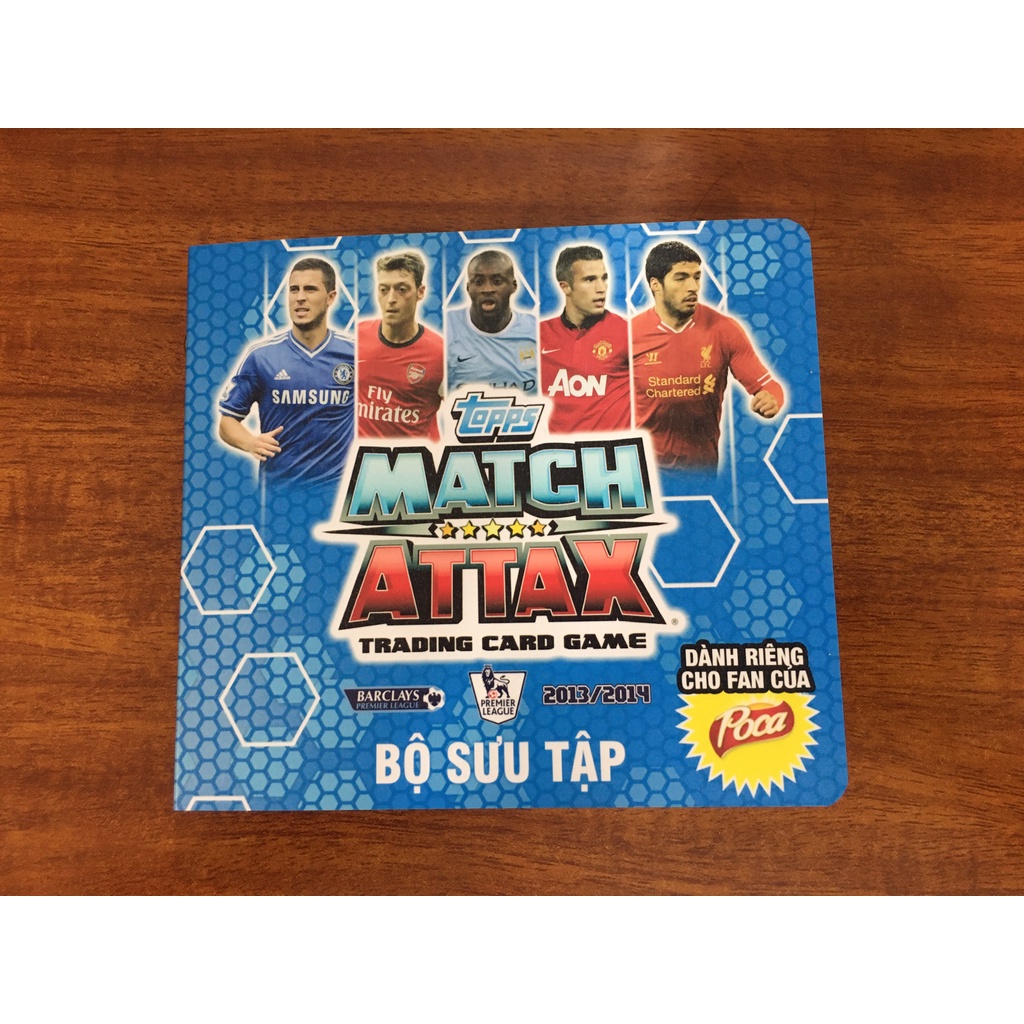 Bộ Sưu Tập 80 Thẻ Cầu Thủ In Album Match Attax 2013-14