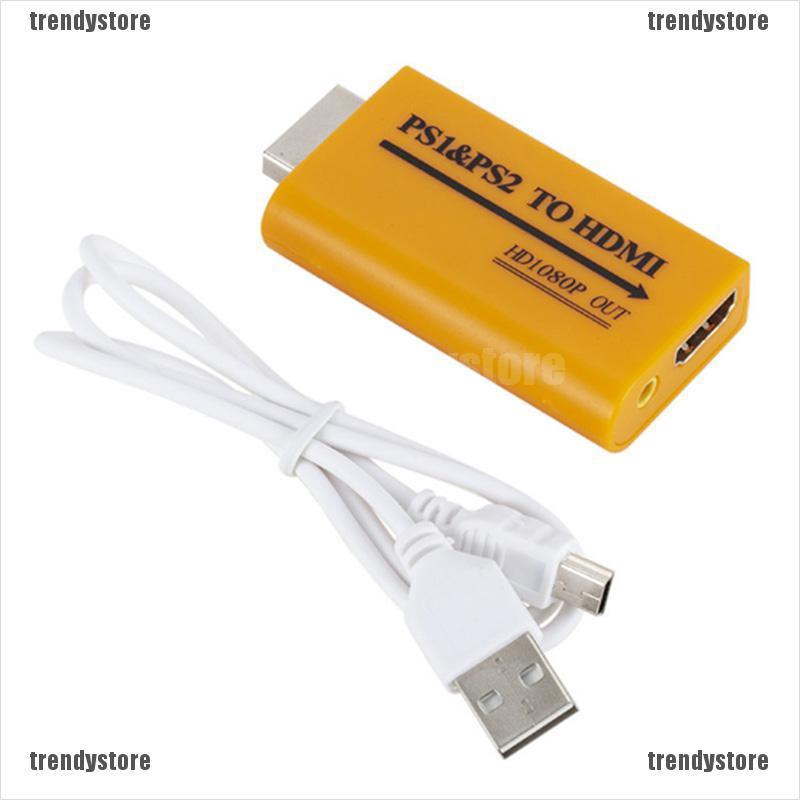 ❀PHỤ KIÊN ĐIỆN TỬ❀1080P HD PS1/PS2 To HDMI Audio Video Converter Adapter For HDTV Projector