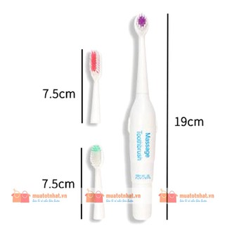 Bàn chải đánh răng điện - 3 đầu thay