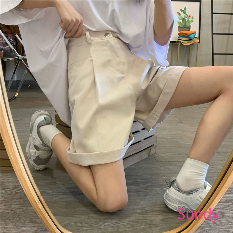 Quần short nữ lưng cao thời trang hàn