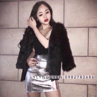Chân váy da bạc hothit ♥️♥️