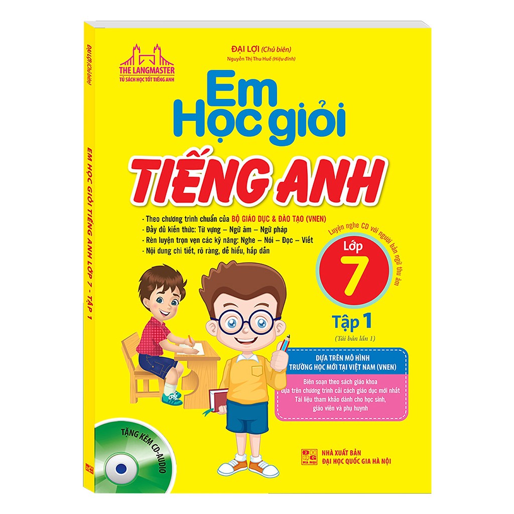 Sách - Em học giỏi tiếng Anh lớp 7 tập 1 (tái bản kèm CD)