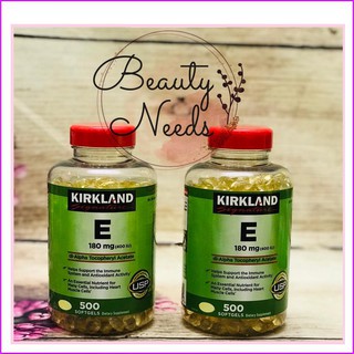 VITAMIN E 180MG (400 IU) KIRKLAND 500 VIÊN CỦA MỸ