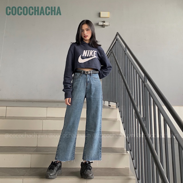 #Q688CS quần jeans ống rộng