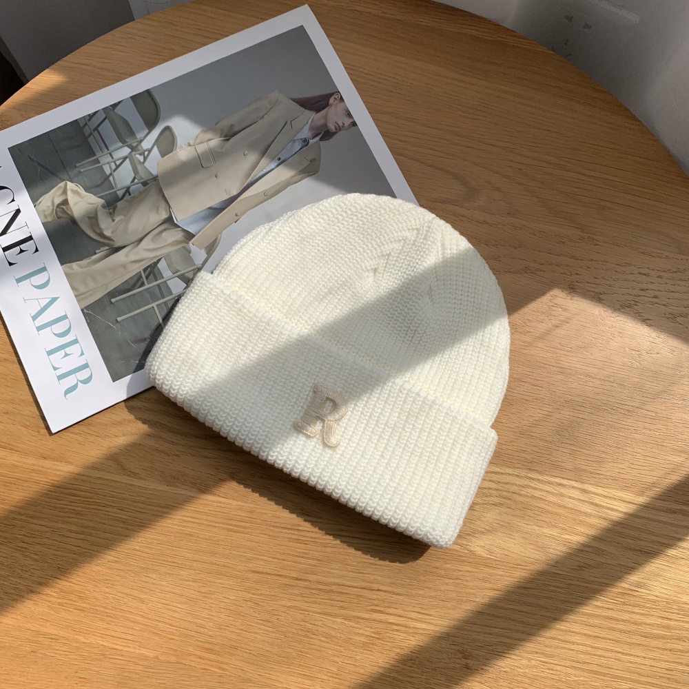 Mũ Len Dệt Kim In Chữ Phong Cách Thời Trang Thu Đông Hàn Quốc Cho Nữ