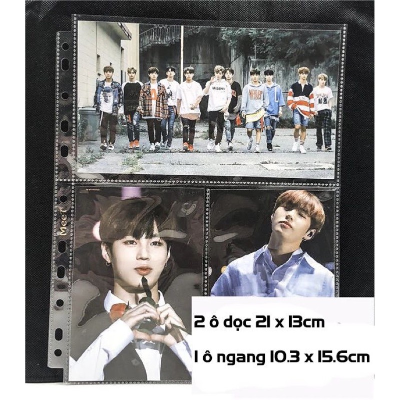 Sheet đựng ảnh card / postcard / poster cho binder