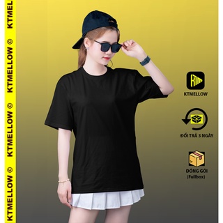 Áo Thun trơn KTMellow Unisex cotton 100% form rộng tay lỡ chất lượng cao