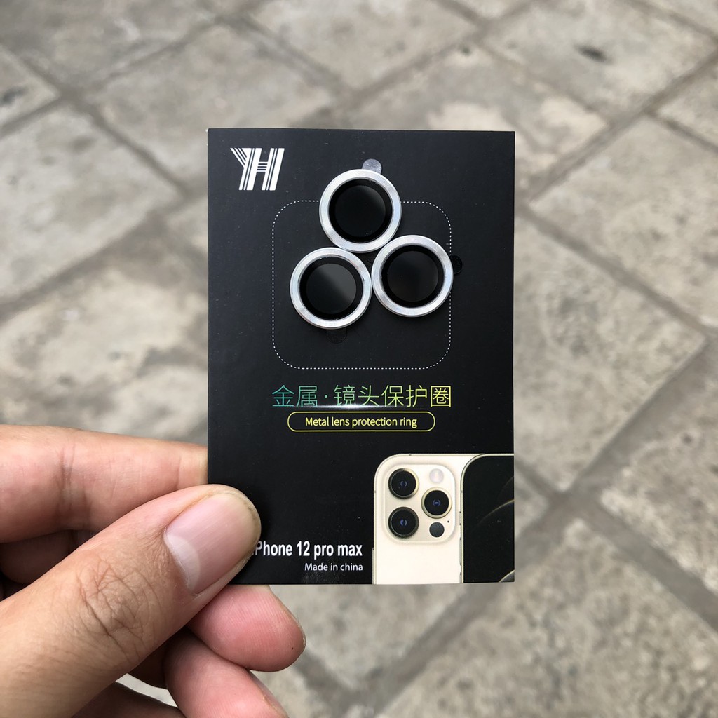 Bộ 3 Vòng Bảo Vệ Camera Dành Cho iPhone 12Pro - 12Pro Max, 13Pro - 13Pro Max Chống Bụi, Hạn Chế Vân Tay & Mờ Camera